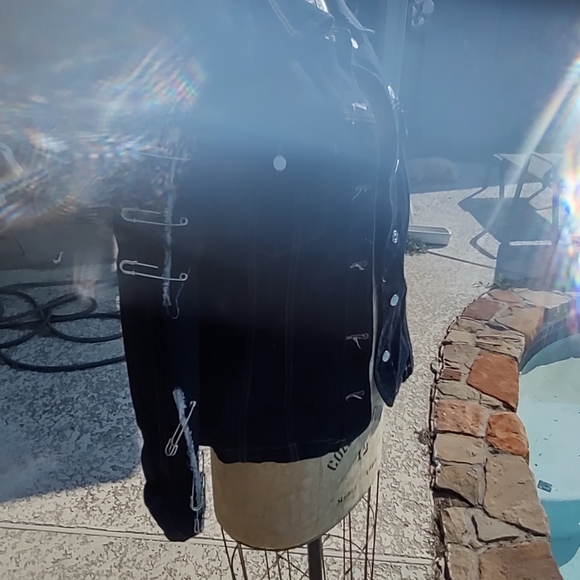 Gothic Jean jacket Halloween - Picture 3 of 9